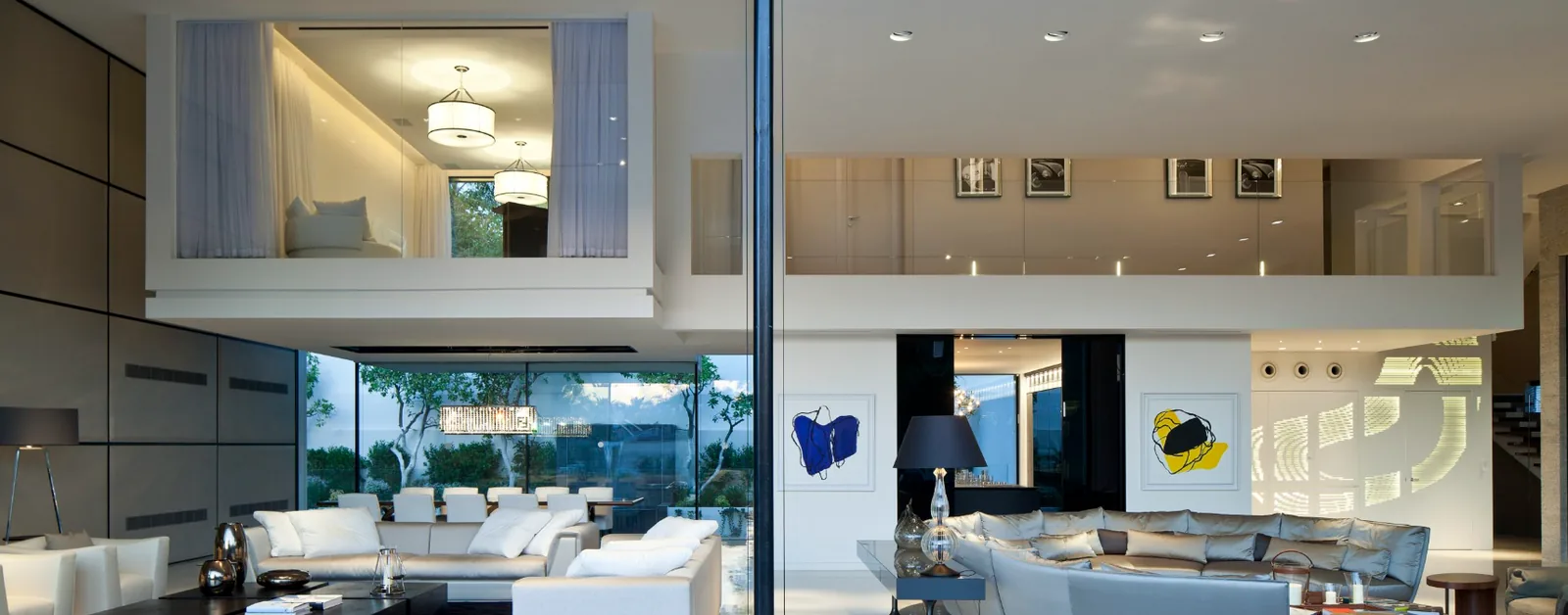 Double-Height Great Room — Layered Lighting & Control — Palm & Current electrical project